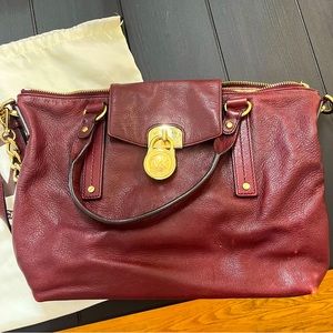 Burgundy Michael Kors Purse
